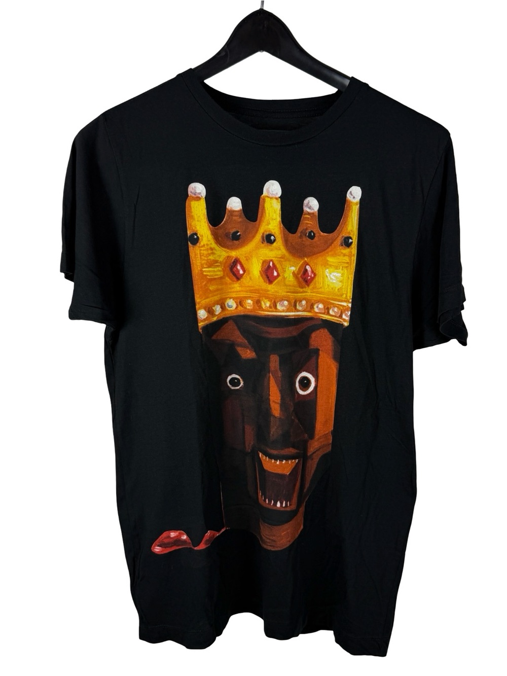 Mens Rare Kanye West X George Condo Rap Music Crown Graphic Shirt Size M